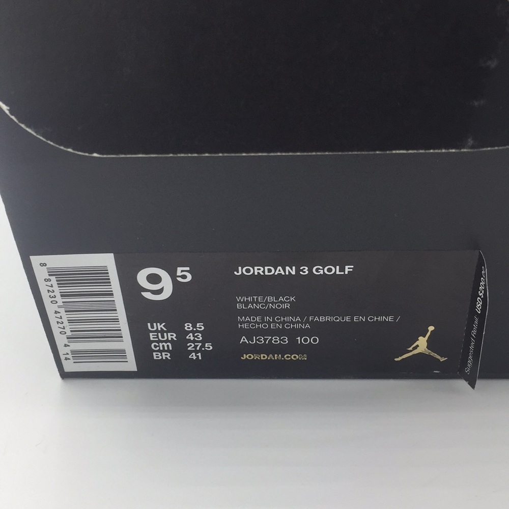 SALE 🔥 NIB Air Jordan 3 Golf Shoes! size 9.5 - Picture 4 of 8